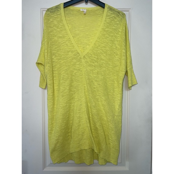 Eileen Fisher Yellow Oversized 3/4 Sleeve Tunic - Picture 1 of 4